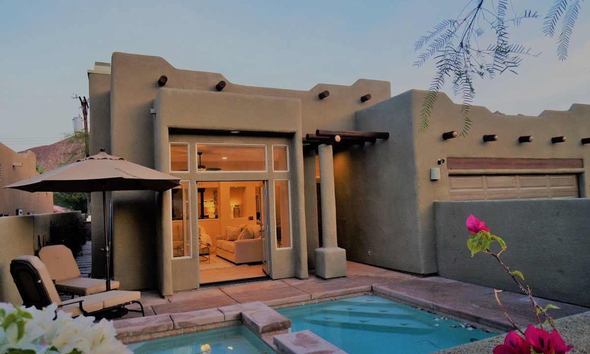 La Quinta Cove House | Alluring Santa FeVilla 3 BR + 2 BA Pool/Spa captivating Mountain Views #064809