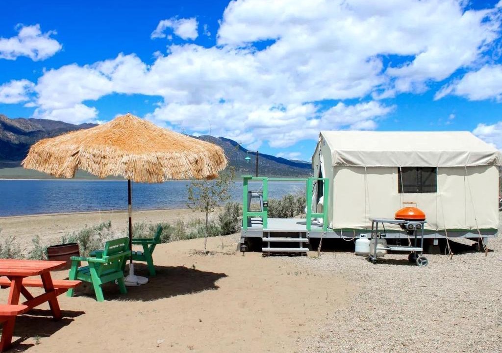 Bridgeport Other | Beautiful Tented Cabin with Stunning Reservoir Views for a Unique Glamping Getaway in Bridgeport, California