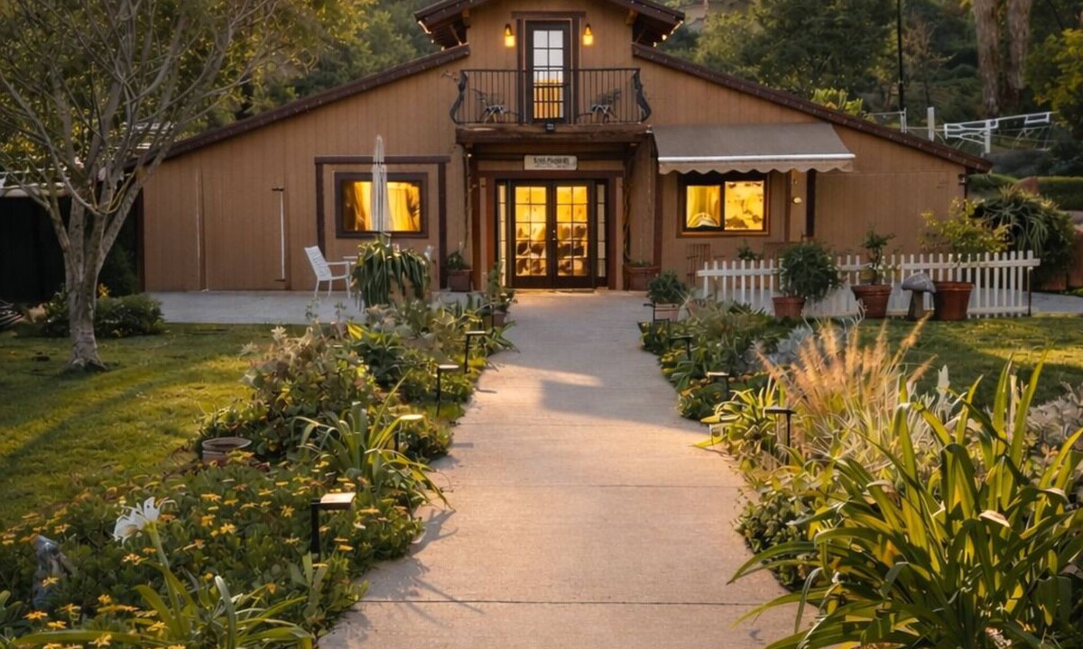 Corona House | Enchanted Hillside Barn Retreat – French Country Living - Serene Gardens