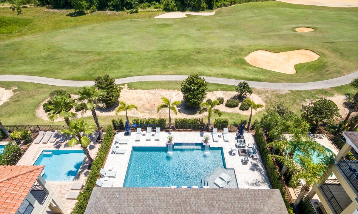 Reunion House | Games Room | Theater Room | Kids Bunk Themed Bedrooms | Pool with Golf Course Views