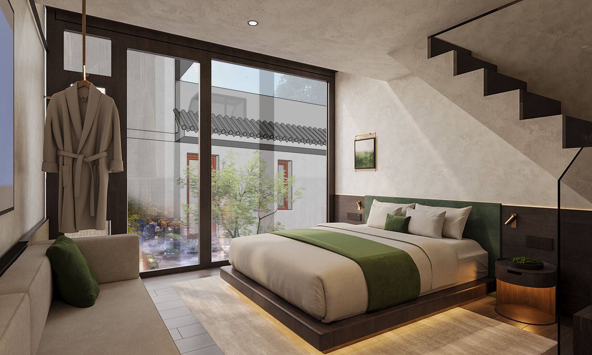 Wangfujing Shopping Area Hotel | Happy Dragon Imperial Garden Courtyard