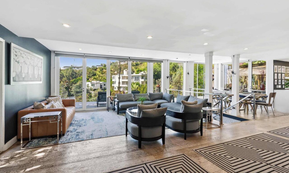 Hollywood Hills West House | LA Hillside Home | Decks & Fire Feature | C&C