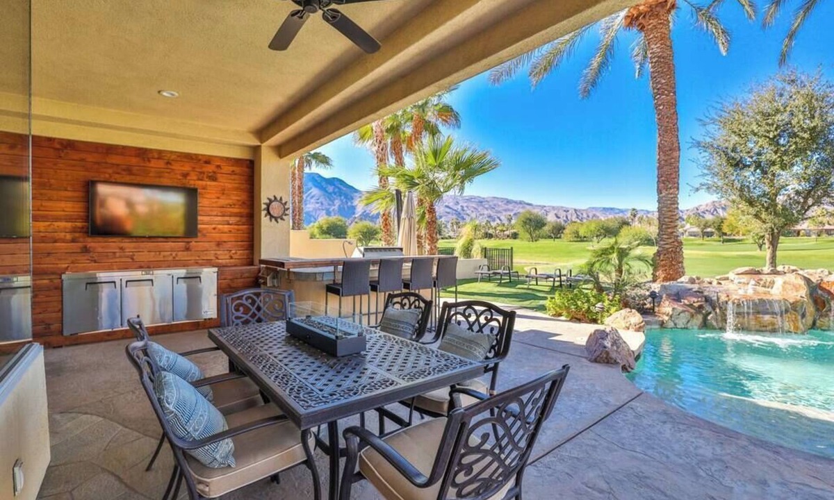 La Quinta Villa | PGA West, private pool and spa outdoor covered TV