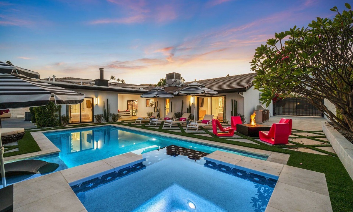 Palm Springs House | Stunning Palm Springs Retreat w/Pool, Casita, Outdoor Kitchen, RV Parking & Tesla Charger