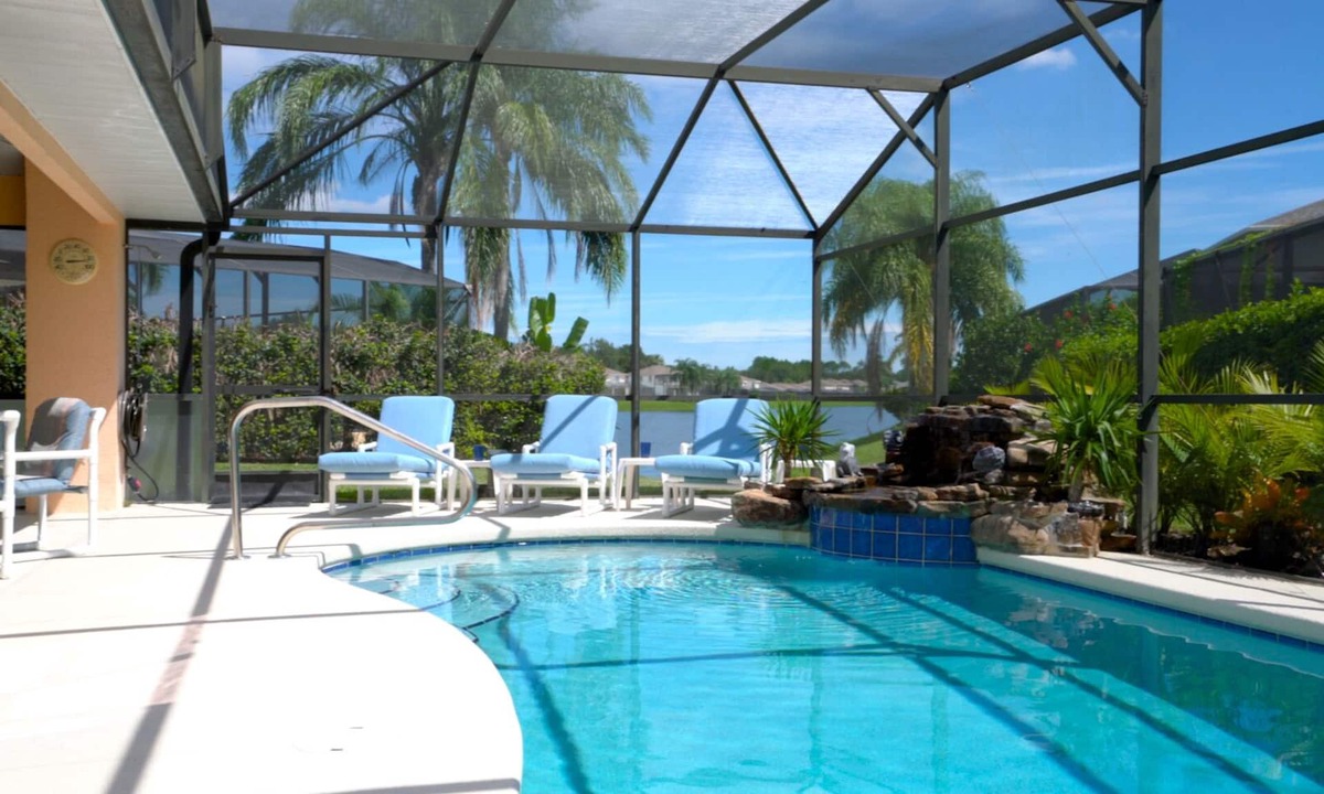 Sunset Lakes Villa | Sunset Retreat Villa-Disney/Princess Rooms -Private Pool Area/Tropical Waterfall