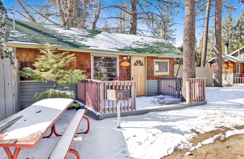 Big Bear Lake Cabin | 0101-Sunset | 1BR/1BA Big Bear cabin, forest views