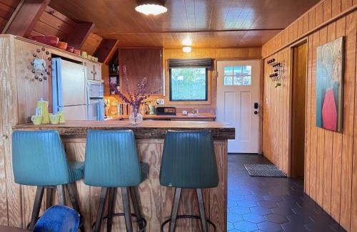 Running Springs House | A-Frame with Carousel Fireplace