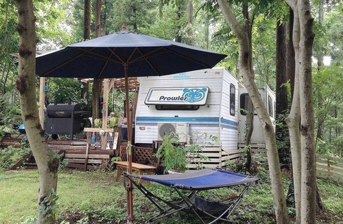 Annaka RV Rental | American Trailer 37F | For 3 people | Free Dog R/Annaka City Gunma