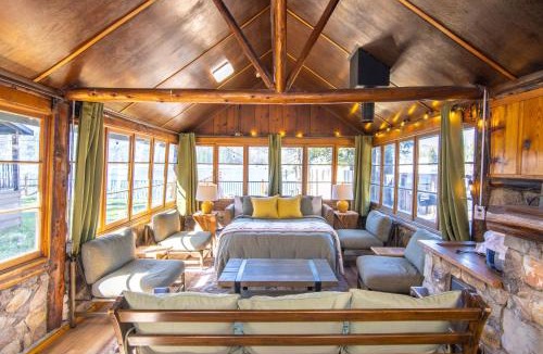 Bass Lake House | Boat Dock - Lake Front - 2 Hot Tubs - Sleeps 23