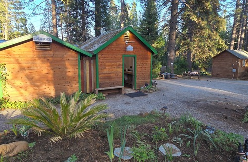 Shingletown Cabin | Camping Cabin D Near Lassen NP With Shared Bathrooms/Showers