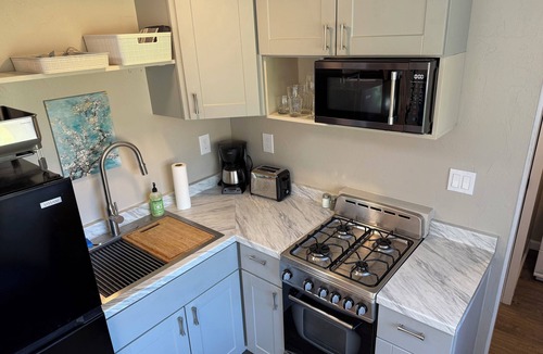 Freshwater Apartment | Charming Tiny House with Hot Tub and big fenced yard! Private location!