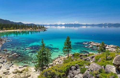 Carnelian Bay House | Cute cabin with spacious porch walk to beach & dining central to ski resorts