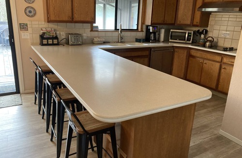 Jacoby Creek House | Dog-Friendly Home with a Creek View - Free WiFi, Fireplace, & Washer/Dryer