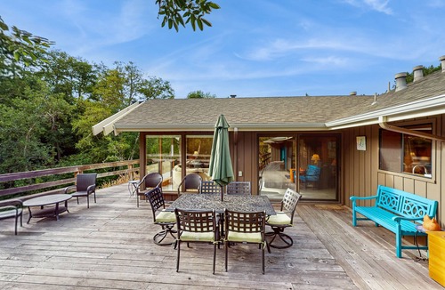 Jacoby Creek House | Dog-Friendly Home with a Creek View - Free WiFi, Fireplace, & Washer/Dryer