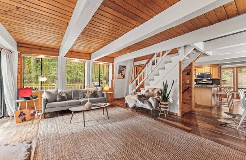 Tahoe Pines Cabin | Drifthaus - Large Deck w/Firepit, Mountain Views