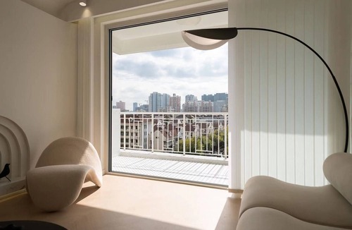 Downtown Shanghai Apartment | Eastern Hub - Cream Stylish 3Bedroom apartment near Xintiandi, subway