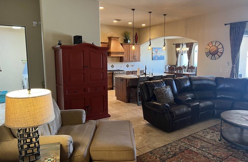 Lake Havasu City House | Golf Course Home - Sit in the pool/hot tub and enjoy the sunset & fairway views.