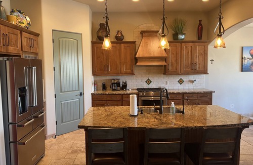 Lake Havasu City House | Golf Course Home - Sit in the pool/hot tub and enjoy the sunset & fairway views.