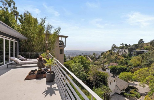 Hollywood Hills West House | LA Hillside Home | Decks & Fire Feature | C&C