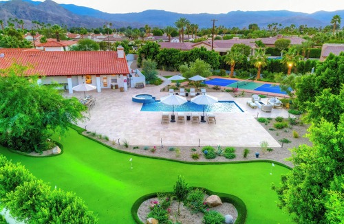 Palm Desert House | Large Estate 6 bds, Pickleball,Volleyball+BasketBall, Putting,Pingpong,Gameroom