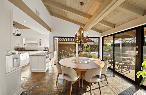 North Tustin House | Luxury 5-bedroom OC estate with US Open surface tennis court near Disneyland