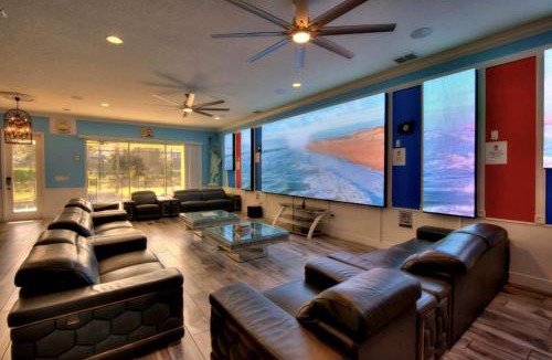 Loughman House | Luxury Infinity & Bowling Villa 14BD Theater Games Pool & Spa