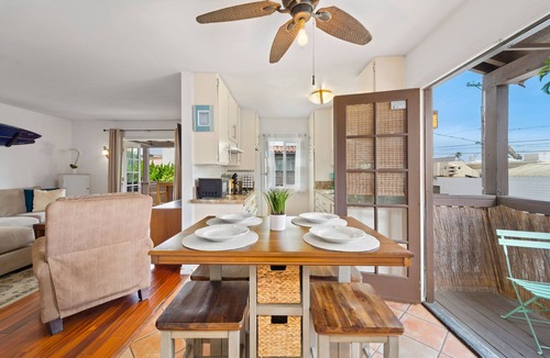 North Pacific Beach Condo | North PB Jewel: Sun-Soaked Second Story, Steps to Beach & Tourmaline Surfing