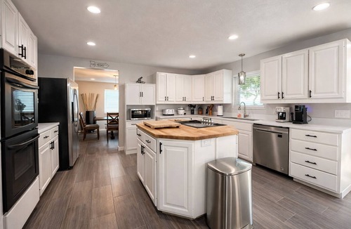 Sunrise Manor Villa | Private Estate w/Best Strip Views! Pool, Spa, Sauna, Gym, Game Room, & Casita