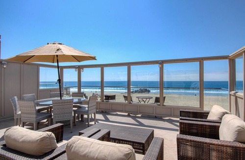 Santa Ana Heights Condo | Spectacular oceanfront upper unit with amazing views from awesome roof top deck!