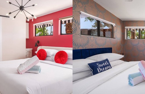 Warm Sands Hotel | The Duo Suite 2 King Bedrooms Suite, Pool, Hot Tub