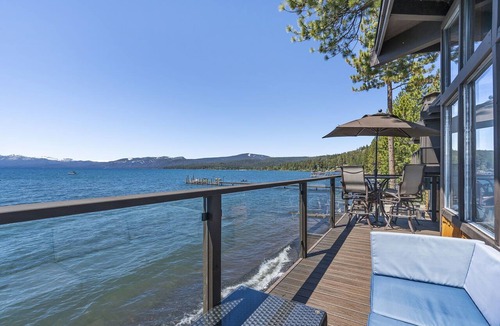 Dollar Point Condo | The Sanctuary - Secluded Tahoe Lakefront Condo with 180 Views, near Downtown Tahoe City