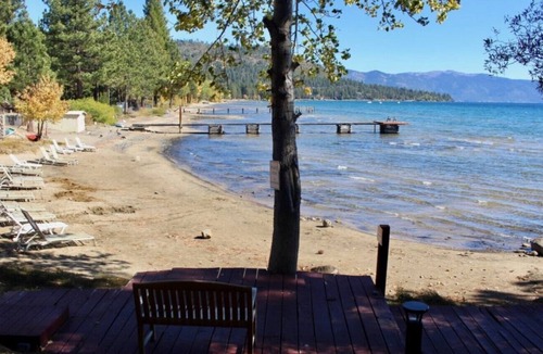 Tahoe Vista Condo | Timeshare Week May 27-June 3 1 Bedroom Condo on ground level with view of the Beach and Lake Tahoe