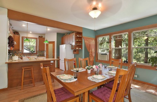 Dunsmuir Cottage | TreeTop Cottage in the trees overlooking the river