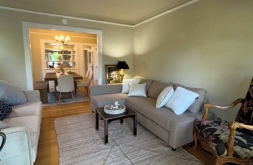 Southeastern Sacramento House | UC Davis Med Center Tudor Home in Historical East Sacramento AC and Fitness Room
