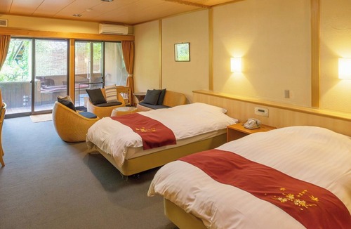 Kyomachi Onsen House | Westernstyle twin room with openair bath | Upgrade with 2 meals /Kirishima Kagoshima