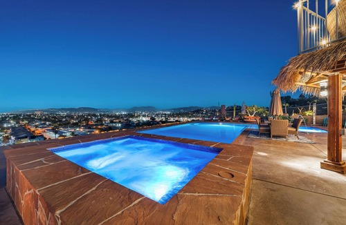 Mount Helix House | Zen Hilltop Estate : Heated Infinity Pool, Spa, 360° SoCal Views, Pvt Deck