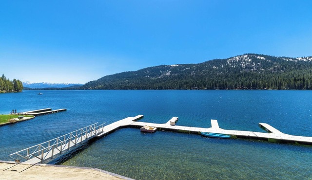 2-bedroom lakefront condo overlooking Donner Lake and beach.