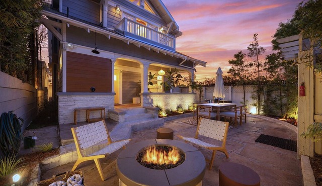 3-Min Walk to Beach | Patio +Firepit + BBQ + EV Charger | Venice Veranda