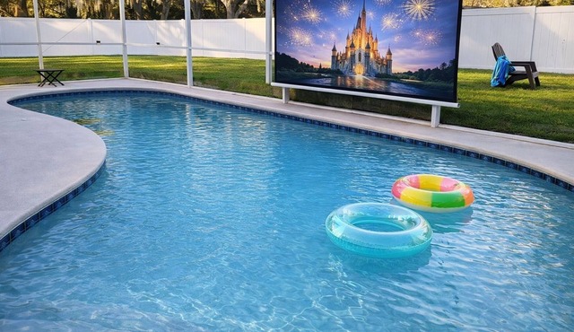 5BR Near Disney | Star Wars Theater, Full Arcade, Heated Pool + Cinema, 3 Kings