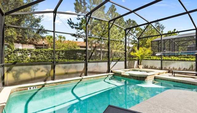 6 BR Villa w/Private Pool + Hot Tub + Lazy River in Gated Resort near Clubhouse