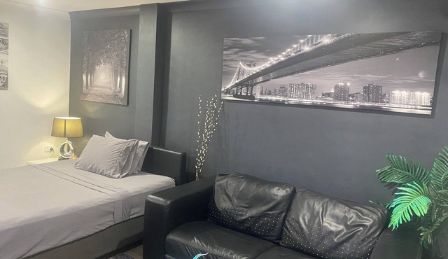 A room designed with a motel concept in a residential area. in Shepparton