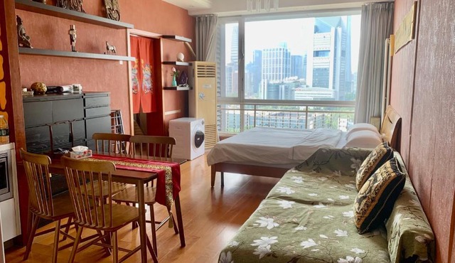 Beijing CDB- Cozy flat with Queen bed and City view