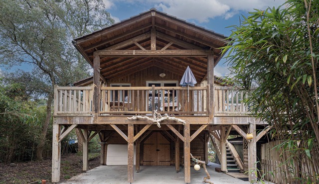 Chalet Perché with All Comforts in Labenne Océan – Unique Getaway for 4 Guests - Beach Nearby in Labenne