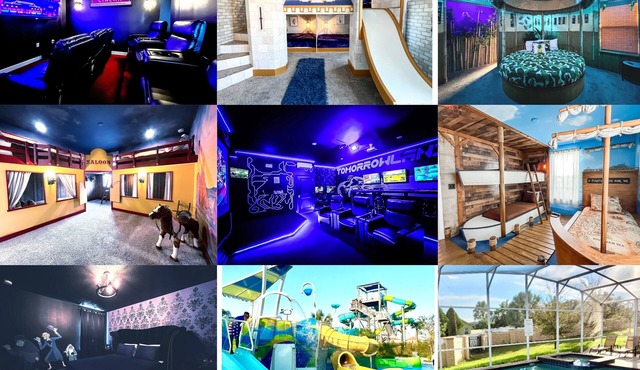 ✨ChampionsGate -SOUTH facing POOL&SPA, 2 FREE WATERPARKS! 8 themed spaces!