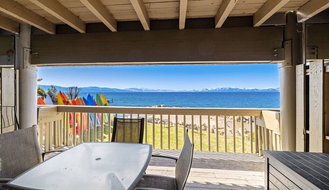 Chateau Chamonix 37 - Tahoe Lakefront Condo with Beach Access & Dual Balconies Near Kings Beach