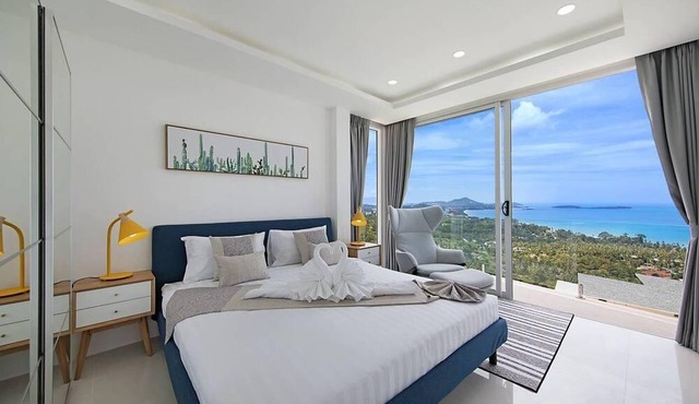 Chaweng Noi Lauxry 4-BR sea views Villa Flair in Ko Samui