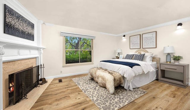 Cozy fireside retreat suite