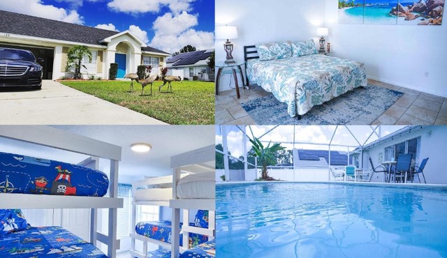 Cute Beach Villa w POOL/ 9 mile to Disney