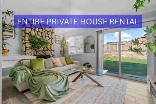Entire Private House with King Bed, Yard, 5 Bedrooms, 3 Bathrooms, Available Now