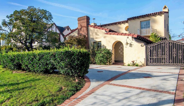 Hancock Park Spanish Home · Spacious Yard & Patio